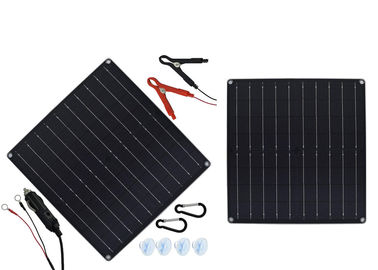 banque solaire portative pliable noire de puissance du chargeur 20W pour camper